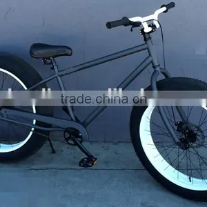 26 Inch New Style Big Tyre 7speed Beach Cruiser Bicycle/ Fat Bike/fat Bicycle With Steel Frame and Disc Brake, OEM Offered thumbnail-1
