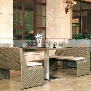 2016 New Design Outdoor Resin Wicker Coffee Shop Sofa Set thumbnail-1