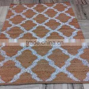 Jute Hemp Metallic Rugs Jaipur Indian Jute Rugs thumbnail-1