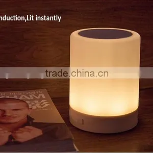2016 Mini Best Selling Bluetooth Water Dancing 2.0 Speaker With LED Touch Table Lamp thumbnail-3