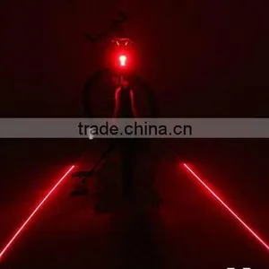 LED 5 Mode With Battery or USB Charger Bicycle Laser Signal Light thumbnail-4