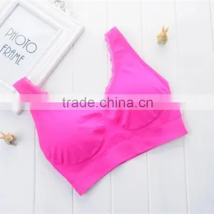 Wholesale Underwear Women Crop Top Seamless Bra With Padded Cup thumbnail-3