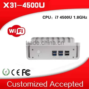 Hot Selling X31-4500u 8G RAM 16G SSD Desktop Computers Mini Pc Board i5 Barebone Support Linux/Ubuntu/window 7 thumbnail-1
