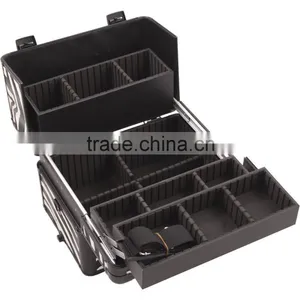 4-Wheel 2-in-1 Rolling Makeup Case With Easy-Slide and Extendable Trays, Includes Removable Tray and Extra Lid, 31-Inch, Smooth thumbnail-6