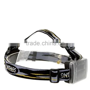 Double Tube Double Lights LED Headlamp Outdoor Headlight for Hiking Camping Night Fishing Riding Cycling by 3 * AA Batteries thumbnail-4