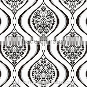 Chinese Royal Style Wallpaper Black and White thumbnail-2