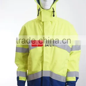 Reflective Visibilility Waterproof FR and Antistatic Protection Winter Hoodie Parka thumbnail-1