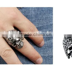 2016 Hot 316L High Quality Skull Finger Ring Man thumbnail-6