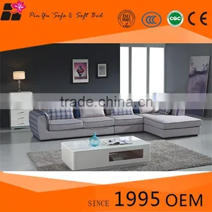 Washable Fabric Sofa With Removable Cover For Sale,L-Shaped Chaise Sofa thumbnail-1