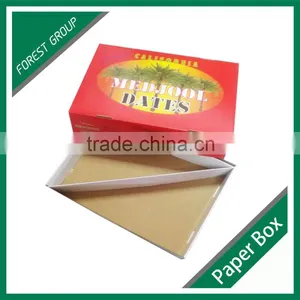 CORRUGATED PACKING BOX FOR DATES PACKAGING TOP AND BOTTOM MOVING FRUIT BOX FOR SALE thumbnail-4