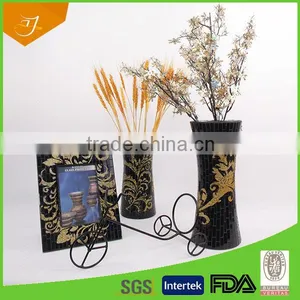 2014 Hot Hand-made Color Glass Vase Decorative Mosaic Glass 2014 Hot Vases Set thumbnail-1