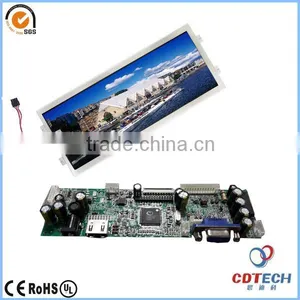 12.3 Inches 1920*720 IPS Screen Display LCD TFT Monitor With Remote Driver Control Board 2AV HDMI Quality Choice thumbnail-1