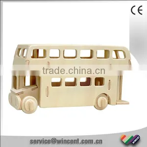 EN71 3D Plywood Jigsaw Puzzle Toys Car thumbnail-1