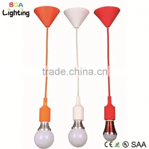 UL E26 Socket Silicone Pendant Lighting Parts With Plastic Canopy thumbnail-1