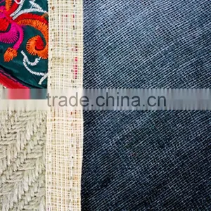 Ramie Cloth Square Coaster With Emboidery at Corners thumbnail-2