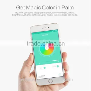 Portable Color Changing LED Light Lamp Bluetooth Speaker With Touch Panel thumbnail-4