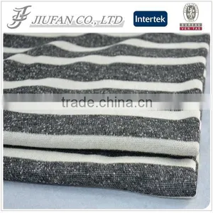 Jiufan Textile Knitting Fabric Supplier T/R Fabric Hachi Plain Yarn Dyed Stripe thumbnail-1