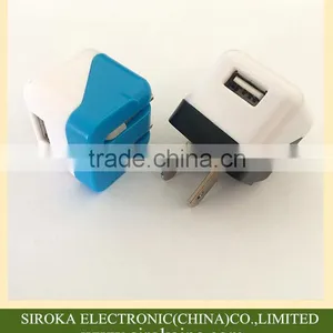 110-240V Universal Portable Phone Charger 5V 1A US Folding Plug Cellphone Wall Charger for IPhone 5S 6 thumbnail-2