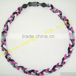 3 Ropes Titanium Baseball Sports Necklace & Bracelet for Gift thumbnail-3