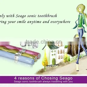 Fashion Lady Sonic Waves Shaking Electric Toothbrush With Cap thumbnail-3