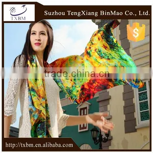 Wholesale Beauty Spring Autumn 12mm TWILL Long Silk Scarf/ Silk Scarves / Kerchief /headband/hijab thumbnail-1