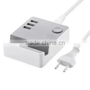 2015 NEW Super-Speed 3 Port 2.0 USB Hub Charger With Cradle thumbnail-1
