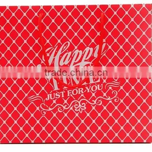 Happy Time Just for You Paper Bag Red Color thumbnail-1