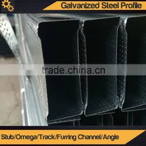 Galvanized Steel Profile/Q195 Steel Profile/Stub/Omega/Track/Furring Channel/Angle thumbnail-1