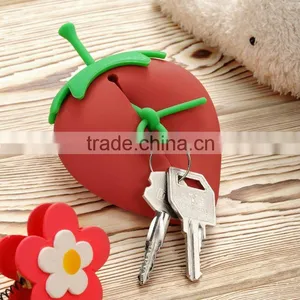 2013 New Style Strawberry Shaped Silicone Key Chain thumbnail-1