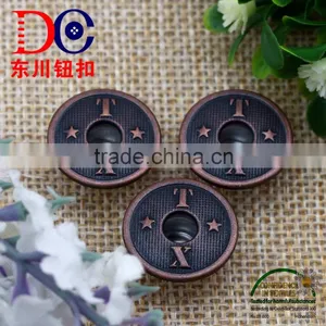 Ecofriendly Antique Copper Double Pin Jeans Button Denim Button thumbnail-6