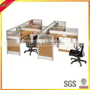 Customized 4 Person Office Workstation/office Furniture White Workstation thumbnail-1