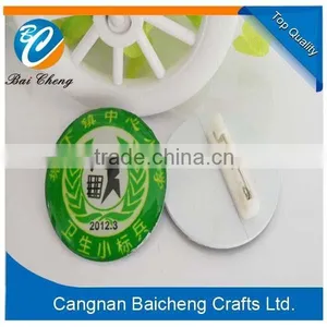 Round Hard Personalized Pvc Name Badge thumbnail-3