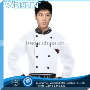 Mandarin Collar Short-sleeve Chef Coat thumbnail-3