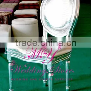 White Wooden Wedding Louis Chair thumbnail-3