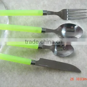 Plastic Handle Stainless Steel Cutlery Sets thumbnail-1