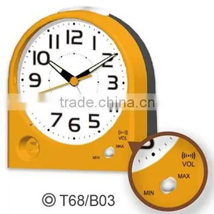 Volume Control Hotel Use Plastic Table Alarm Clock thumbnail-1