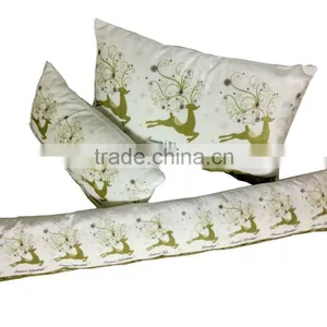 Fashion Panne Printed Mi-lu Deer Christmas Eco-pillow for Family thumbnail-3