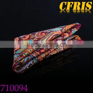 Paisely Custom Print Pocket Square thumbnail-4