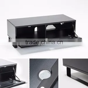 Crystal Glass Living Room Furniture Led Types Of Tv Stand thumbnail-4