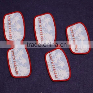 Custom Woven Patch For Garment Sew on Stick on Laser Cut Border thumbnail-5