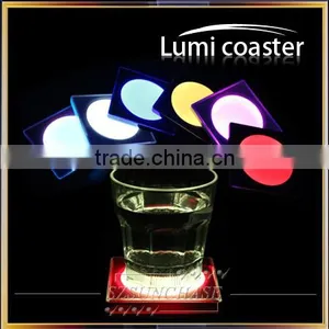 New Item Colorful Led Bar Coaster Flashing Drink Coaster thumbnail-1