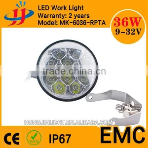 Round 6 Inch 36W High-low Beam 2700lm Truck 12v Led Tractor for Jeep Tractor Lamp Offroad LED Driving Light thumbnail-1