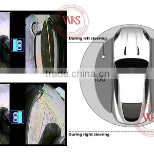 Bird View 360 Degree Car Security Camera System With Moving Guide Line thumbnail-5