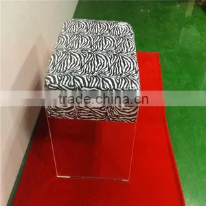 Acrylic Bar Stool Chairs Set Back thumbnail-4