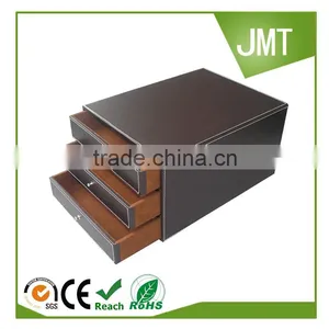 Portable Leather Office Business Desk File Cabinet thumbnail-1