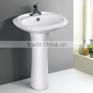Ceramic Pedestal Basin /sink With Bright Surface thumbnail-4