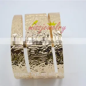 KC Gold Statement Punk Fashion Metal Hollow 0ut Wide Cuff Bangle Bracelets For Women Men for 2016 New Accessory thumbnail-2