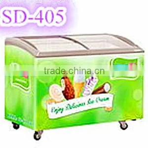 ELECTRIC Commercial Sliding Door ,double Glass Door Ice Cream Freezer thumbnail-2