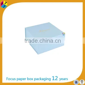 Blue Elegant Rigid Cardboard Paper Making Hat Boxes thumbnail-4
