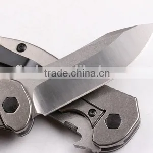 OEM Grey Titanium Alloy Folding Camping Knife thumbnail-3